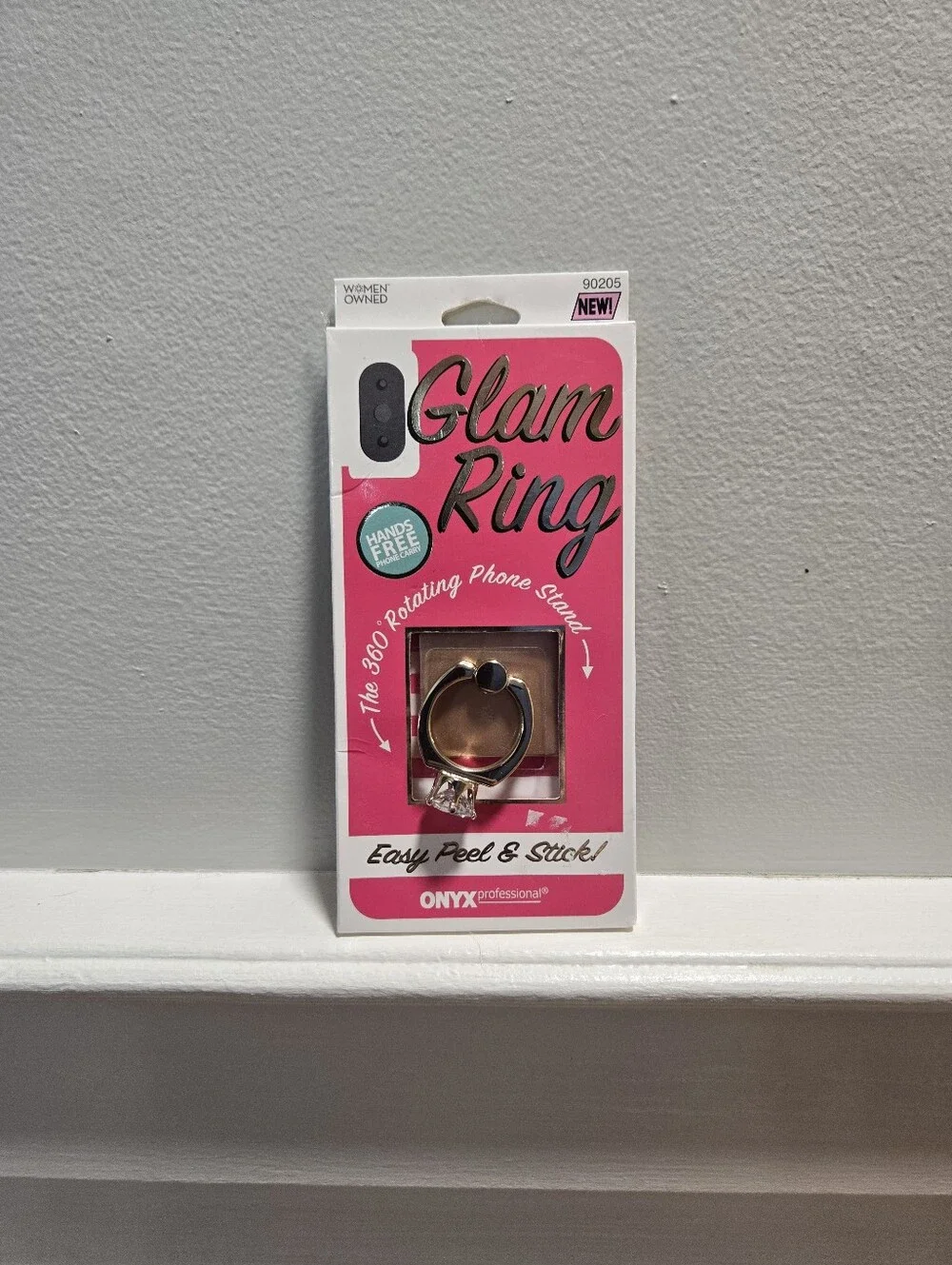 ONYX Glam Ring Phone Ring Stand - Gold